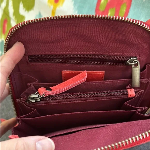 Latico Leather Lilly Crossbody Bag Red - Picture 2 of 6